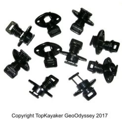 Beckson Drain Plug With Base, 10 Pack