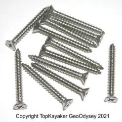 Stainless Steel Gunwale Screws, 1.5 Inches