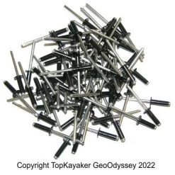 Mad River Canoe Rivets For Aluminum Gunwales - Royalex Hull