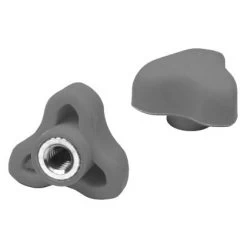 Grey Knobs, Pair (1/4-20)