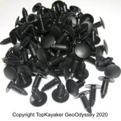 Long Push Rivets, 100 Pack