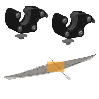 Kajak Sport Self Rescue Clamps 1 Kajak Sport Self Rescue Clamps