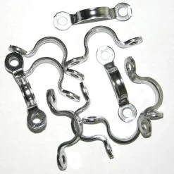 Stainless Steel Strap Eyes, Pack Of 10