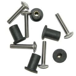 Well-Nuts With Stainless Steel Screws, 20 Pack