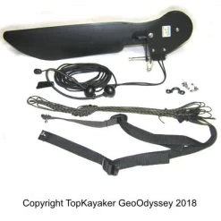 Classic Prijon Rudder Kit, Bayonet Pin