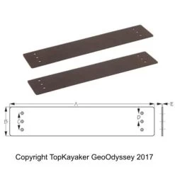 Sea-Lect Footbrace Height Adjuster Kit