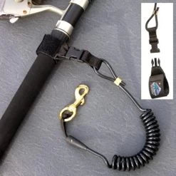 The Keeper, 4 Ft. Coil Fishing Pole Leash