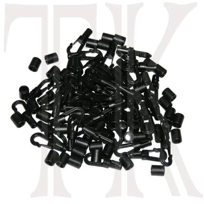 Closed Bungee Cord Hooks, 50 Pack 1 Closed Bungee Cord Hooks, 50 Pack